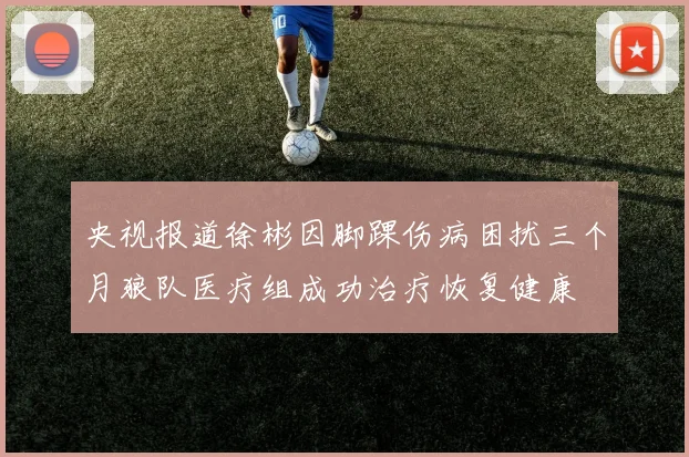 央视报道徐彬因脚踝伤病困扰三个月狼队医疗组成功治疗恢复健康